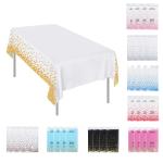 54'X108' Printed Tablecloth , Reusable Kitchen Table Cover