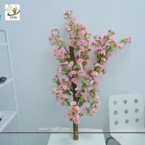 China UVG CHR093 Tree Branches for Centerpieces wedding decoration with pink cherry flowers factory