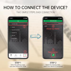 Azan Time Equantu SQ122 2000mah Quran Touch Lamp Player