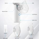Household Medical Mesh Nebulizer Machine For Kids 0.5um White ABS Nebulizador