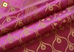 Polyester Red Printed Warp Knitted Fabric 110gsm For Mattress Sofa
