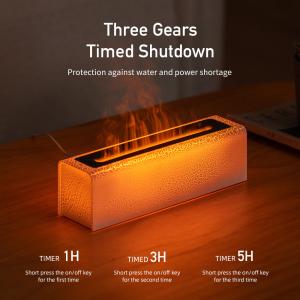 Lava Rainbow Flame Aroma Diffuser USB Powered Home Atmosphere Light