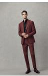 Stylish Pants Suits End Red Men's Suit for Groom's Wedding Dress and Business