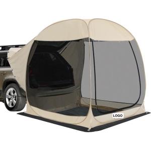2.13*2.13*2.18M Beige Color UV Protection Waterproof Coated Polyester Pop Up Sport Utility Vehicle Camping Tent