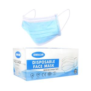 China In Stock Non-Woven Earloop 3 Ply Facemask Surgical Cubrebocas Medical Disposable Mask factory