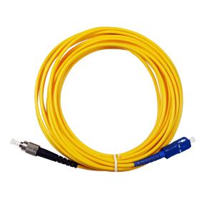 China Diameter 3mm UPC Single Mode Fiber Patch Cord , Flameproof Fiber Optic Patch Cable factory