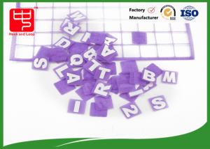 China Customed Square Alphabet Letters nylon hook loop For Kid Toys factory