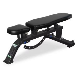 China Commercial Adjustable Weight Bench Press Gym Equipment Free Weights Bench for Indoor Use Metal Material factory