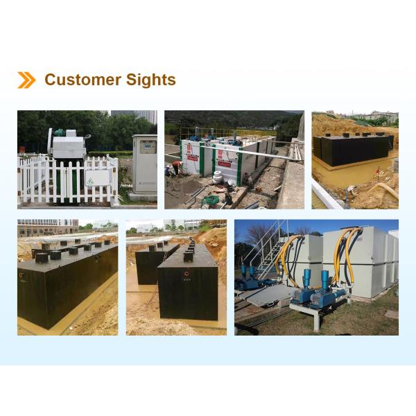 300*150*270cm Small Sewage Treatment Plant For Industrial Domestic Wastewater Treatment