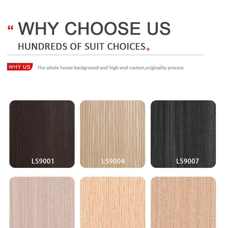 Bamboo Wood Fiber Fireproof Fabric PVC Wall Panels Water Resistant