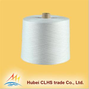 China Textile Polyester Ring Spun Yarn For T Shirts , Crease Resistant Polyester Yarn factory