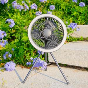 China LED Ring Lights Portable Camping Fan 7800mAh Rechargeable Tent Fan factory