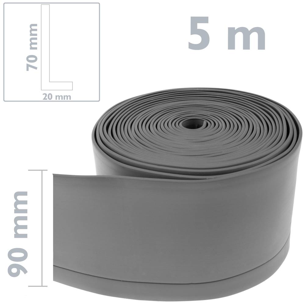 Ceramic Flexible Self-Adhesive Skirting Board 50x20mm 70x20mm Thickness 0.187'' to.75