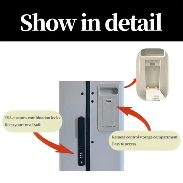 Smart Riding Luxury PC Material Carry-On Automatic Remote Control Spinner Caster Travel Luggage Suitcase for Business Trips