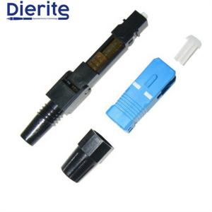 China Sc Upc Fiber Optic Cable Connector 0.9 2.0 3.0mm Pre Polished Ferrule Field Assembly Connector factory