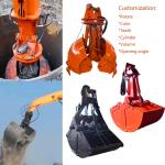 Hot Yellow/Grey/Etc Komatsu Durable clamshell bucket mini excavator bucket for