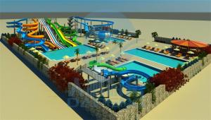 China Commercial Water Park Design With Swimming Pool Water Splash Pad For Children factory
