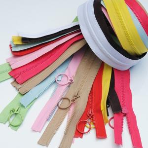 China #5 Resin Zipper With Colorful Teeth For Garment In Pink factory