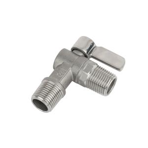 China Angle Water Meter Ball Valve with Stainless Steel Butterfly Handle Customized Request factory