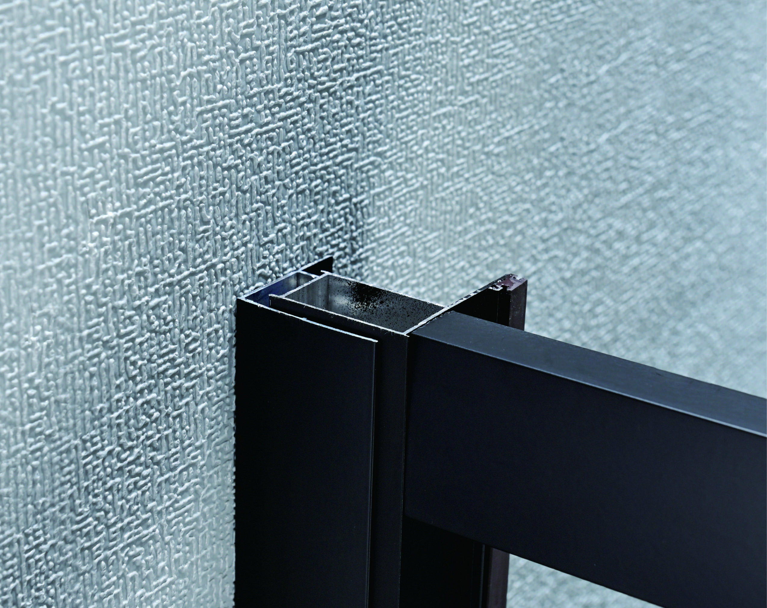 Sliding Shower Doors 120*190cm Size Tempered Glass Aluminium Black Frame Customizable