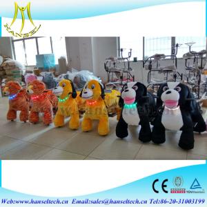 China Hansel attractive battery coin operated outdoor amusement park kiddie rides ebay plush unicorn electric scooter factory