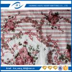 Anti - Slip Sofa Patterned Velvet Upholstery Fabric 28S/32S Density
