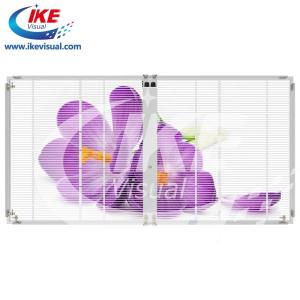 China Indoor Transparent LED Video Wall P10 IP40 Full Color Big LED Window Display factory