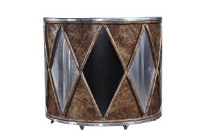 China Full Handwork Aluminium Sheet Vintage Leather Counter High End Bar Furniture factory