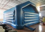 Blue Kids Inflatable Bounce House Commercial Grade 7.9 X 7.1m Safe Nontoxic