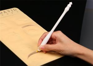 China Permanent Makeup Microstroking Manual Tattoo Pen Disposable 3D Eyebrows #17 Blade factory