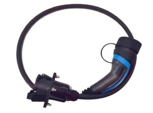 China Type 2 To Type 1 0.5m EV Charging Cable Adapter TUV IP55 waterproof grade factory