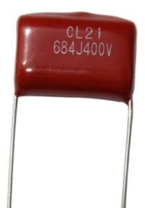 China 1.6UR Rustproof Metallised Polyester Film Capacitor CL21 684J400V factory