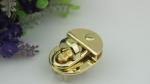 High level plating nickel free gold color metal purse turn locks