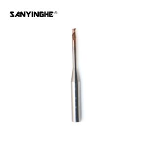 China Two Flutes Cnc Solid Carbide End Mills Flat Micro Milling Cutter For 0.1mm Milling Cutter Tools Hard Steel factory