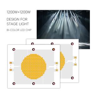 China Ultra Bright 85V CRI 95 Ra 1200W 1200W COB LED Chip for Dual Color Lamp Video Film Lighting factory