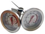 127 / 303mm SS Probe Candy Fry Thermometer Large Color Coated Dial