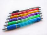 0.7 or 1.0mm grip promotional pen plastic ball point pen