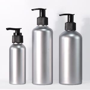China PET Silver Shampoo Bottle 100ml 240ml 250ml Plastic Spray Bottles For Hair Care Shower Gel factory