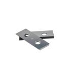 Rectangular Woodworking K30 K40 Carbide Reversible Knives Two Holes