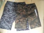 70% Cotton 28% Polyester Boys Chino Shorts Camo Print Denim Shorts