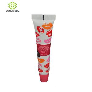 China 15 ML Empty Lip Balm Tubes , Cosmetic Tube Packaging Pink Screw Cap factory