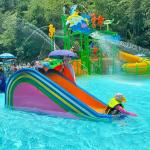 Colourful Design Funny Water Park Water Gun Easy Installation