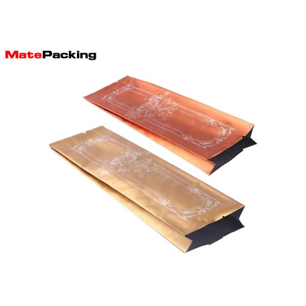 Side Gusset Foil Resealable Stand Up Pouches Glossy Heat Seal Moisture Proof