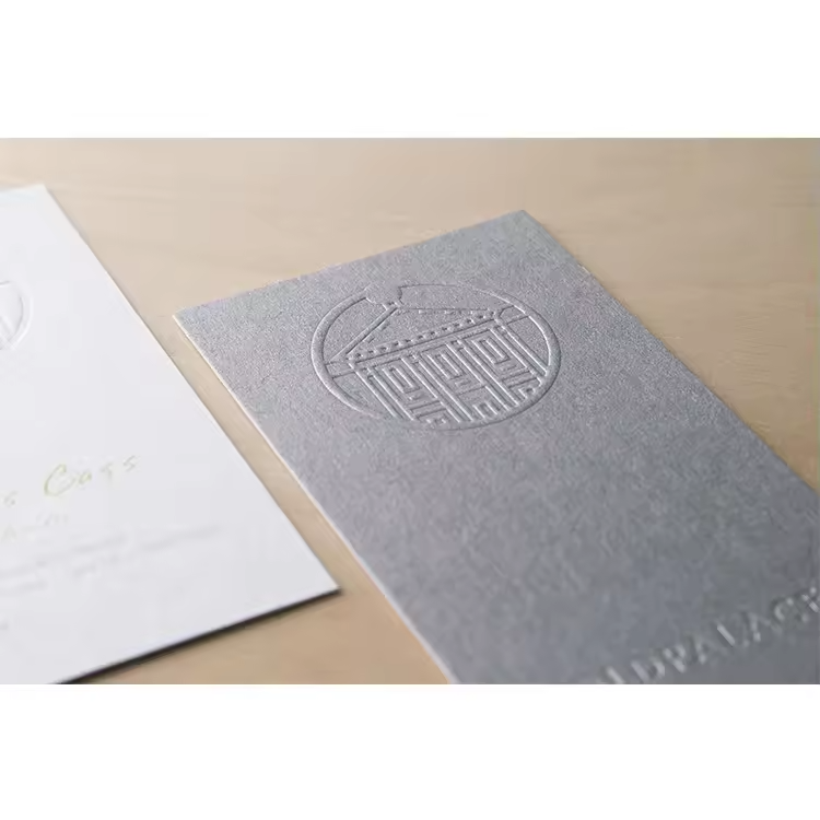 Logo Custom Cardstock Funeral Thank You Cards Personalized Coated Paper Holographic Printing