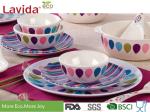 Outdoor Melamine Camping Dinnerware Sets Heavy Metal Free Reusable Non - Fragile