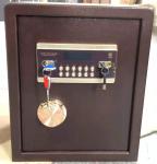 Beige W430*D370*H630mm Digital LCD Display Valuable Storage Safe for Household
