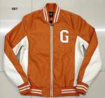 007 Men's pu fashion baseball jacket coat stock
