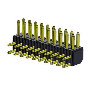 Pin Header Connector 2.00mm Dual Row R/A Straight TYPE 2*2PIN To 2*40PIN H=4