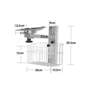 Medical Equipment Hospital Aluminium Wall Mounted Bracket Monitor Stand For
