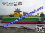 Funny Inflatable Amusement Park / Mobile Inflatable Fun City Bouncer